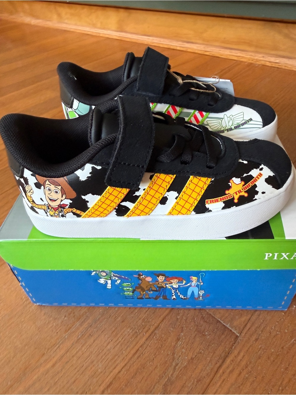 adidas Kids Black & Yellow Toy Story Sneakers